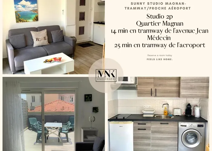 Sunny Studio - Magnan, Tramway-Proche Aeroport